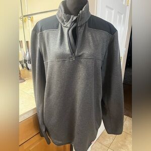 Vinyard Vines Men's Heather Charcoal Quarter-Zip Pullover